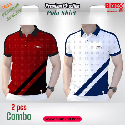 2 PCS COMBO OFFER! Super Premium Half Sleeve polo Shirt For Men's