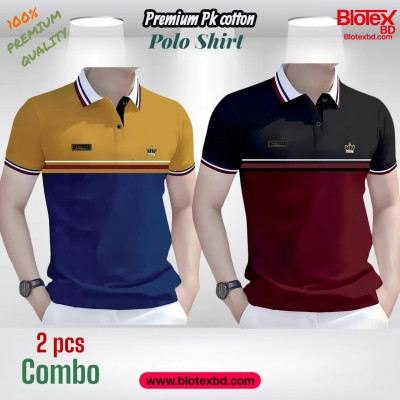 2 PCS COMBO OFFER! Super Premium Half Sleeve polo Shirt For Men's