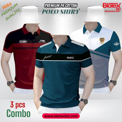 3 PCS COMBO OFFER ! Exclusive Design PK Polo Shirt
