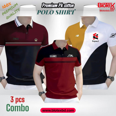 3 PCS COMBO OFFER ! Exclusive Design PK Polo Shirt