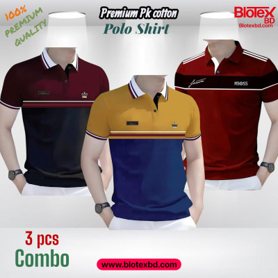 3 PCS COMBO OFFER ! Exclusive Design PK Polo Shirt