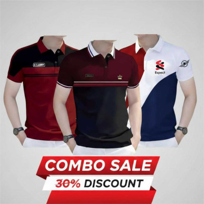 3 PCS COMBO OFFER ! Exclusive Design PK Polo Shirt