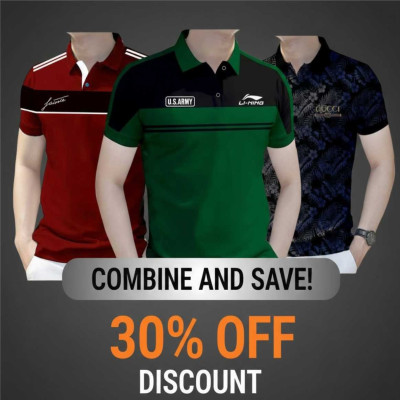 3 PCS COMBO OFFER ! Exclusive Design PK Polo Shirt