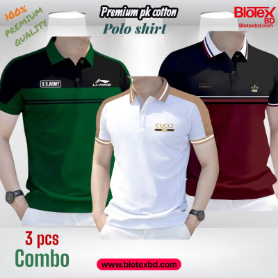 3 PCS COMBO OFFER ! Exclusive Design PK Polo Shirt