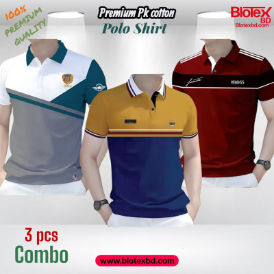 3 PCS COMBO OFFER ! Exclusive Design PK Polo Shirt