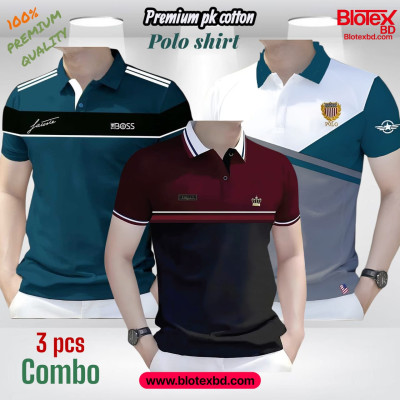 3 PCS COMBO OFFER ! Exclusive Design PK Polo Shirt