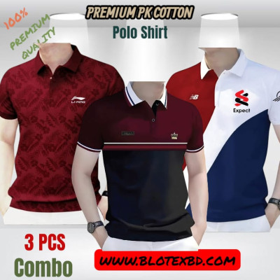 3 PCS COMBO OFFER ! Exclusive Design PK Polo Shirt