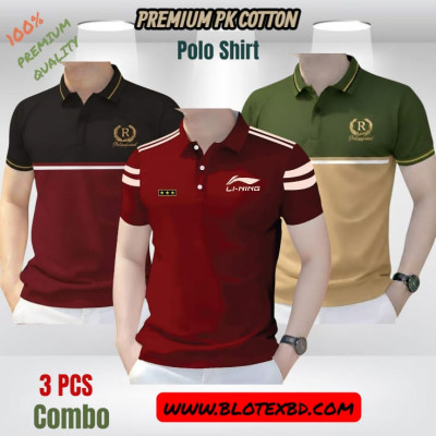 3 PCS COMBO OFFER ! Exclusive Design PK Polo Shirt