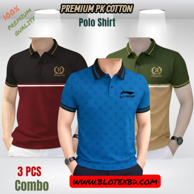 3 PCS COMBO OFFER ! Exclusive Design PK Polo Shirt