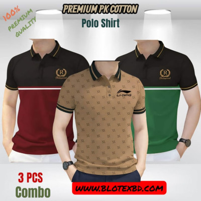 3 PCS COMBO OFFER ! Exclusive Design PK Polo Shirt