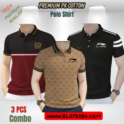 3 PCS COMBO OFFER ! Exclusive Design PK Polo Shirt