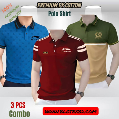 3 PCS COMBO OFFER ! Exclusive Design PK Polo Shirt