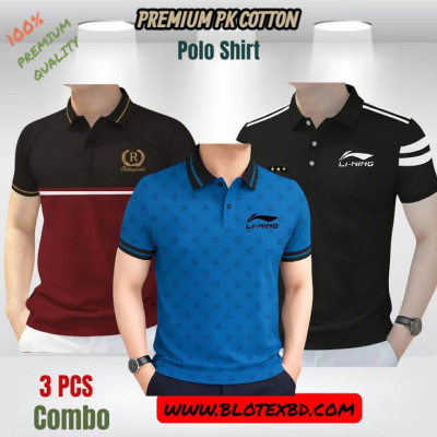 3 PCS COMBO OFFER ! Exclusive Design PK Polo Shirt