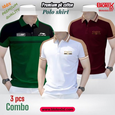 3 PCS COMBO OFFER ! Exclusive Design PK Polo Shirt