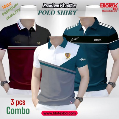 3 PCS COMBO OFFER ! Exclusive Design PK Polo Shirt