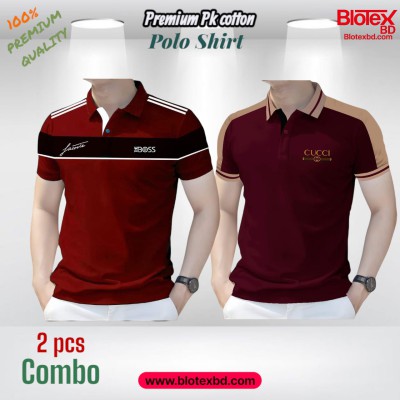 2 PCS COMBO OFFER ! Exclusive Design PK Polo Shirt